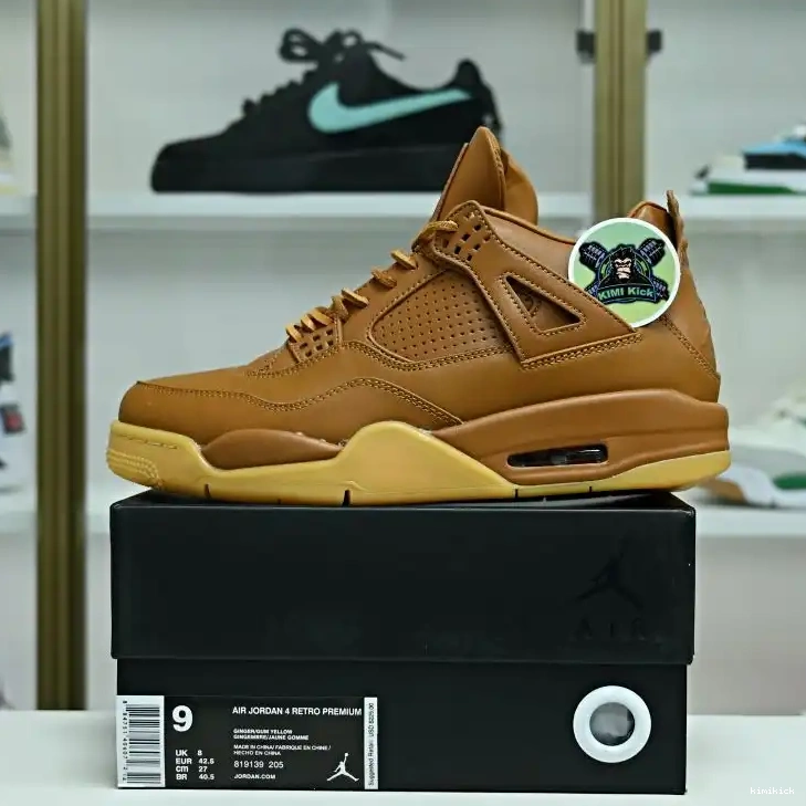 Jordan Air 4 wheat Jordan Kimikick ginger retro 0425